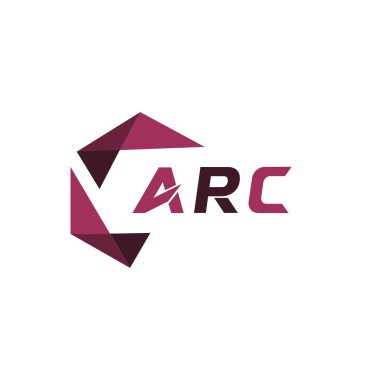 ARC yaratıcı minimalist harf logosu. ARC eşsiz vektör baş harfleri alfabe harf logosu tasarımı