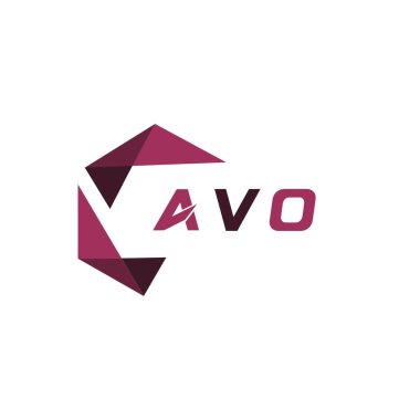 AVO yaratıcı minimalist harf logosu. AVO eşsiz vektör baş harfleri alfabe harfi logo tasarımı