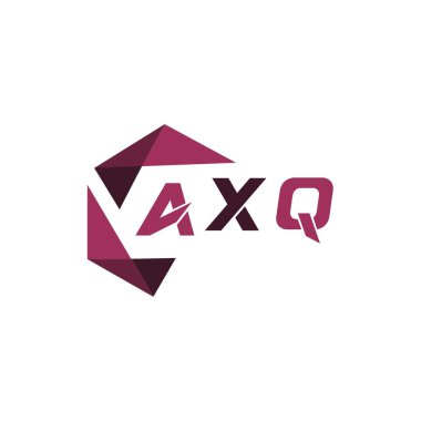 AXQ yaratıcı minimalist harf logosu. AXQ eşsiz vektör baş harfleri harf logosu tasarımı