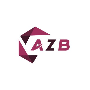 AZB yaratıcı minimalist harf logosu. AZB benzersiz vektör baş harfleri harf logosu tasarımı