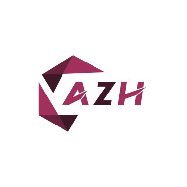 AZH yaratıcı minimalist harf logosu. AZH benzersiz vektör baş harfleri harf logosu tasarımı