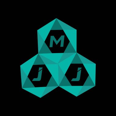 MJJ yaratıcı minimalist harf logosu. MJJ benzersiz vektör baş harfleri harf logosu tasarımı