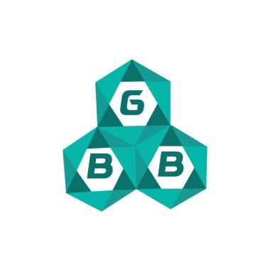 GBB yaratıcı minimalist harf logosu. GBB benzersiz vektör baş harfleri harf logosu tasarımı