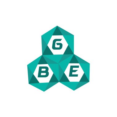 GBE yaratıcı minimalist harf logosu. GBE benzersiz vektör baş harfleri alfabe harfi logo tasarımı