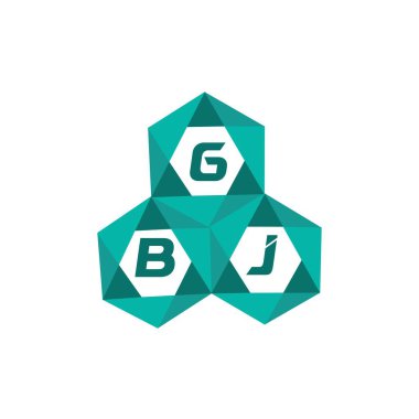 GBJ yaratıcı minimalist harf logosu. GBJ benzersiz vektör baş harfleri harf logosu tasarımı