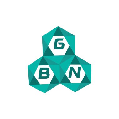 GBN yaratıcı minimalist harf logosu. GBN eşsiz vektör baş harfleri alfabe harfi logo tasarımı