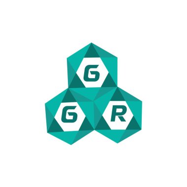 GGR yaratıcı minimalist harf logosu. GGR benzersiz vektör baş harfleri harf logosu tasarımı