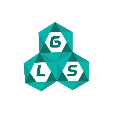 GLS yaratıcı minimalist harf logosu. GLS benzersiz vektör baş harfleri alfabe harfi logo tasarımı