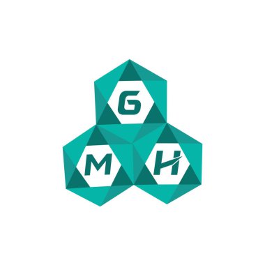 GMH yaratıcı minimalist harf logosu. GMH benzersiz vektör baş harfleri harf logosu tasarımı