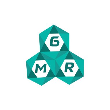 GMR yaratıcı minimalist harf logosu. GMR benzersiz vektör baş harfleri alfabe harfi logo tasarımı