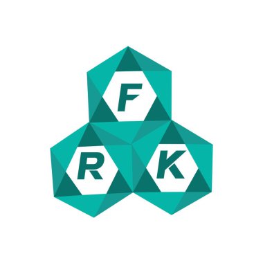 GRK yaratıcı minimalist harf logosu. GRK eşsiz vektör baş harfleri alfabe harf logosu tasarımı