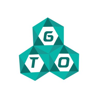 GTO yaratıcı minimalist harf logosu. GTO benzersiz vektör baş harfleri alfabe harfi logo tasarımı