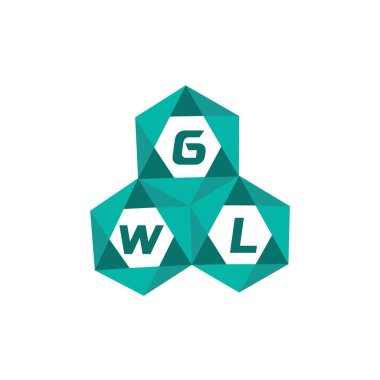 GWL yaratıcı minimalist harf logosu. GWL benzersiz vektör baş harfleri harf logosu tasarımı