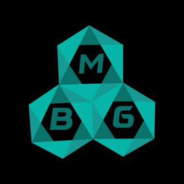 MBG yaratıcı minimalist harf logosu. MBG eşsiz vektör baş harfleri alfabe harfi logo tasarımı