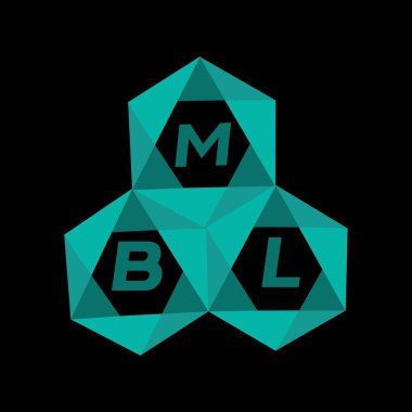 MBL yaratıcı minimalist harf logosu. MBL eşsiz vektör baş harfleri alfabe harf logosu tasarımı