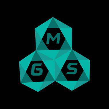 MGS yaratıcı minimalist harf logosu. MGS eşsiz vektör baş harfleri alfabe harfi logo tasarımı