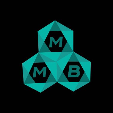 MMB yaratıcı minimalist harf logosu. MMB benzersiz vektör baş harfleri alfabe harfi logo tasarımı