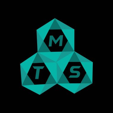 MTS yaratıcı minimalist harf logosu. MTS eşsiz vektör baş harfleri alfabe harfi logo tasarımı