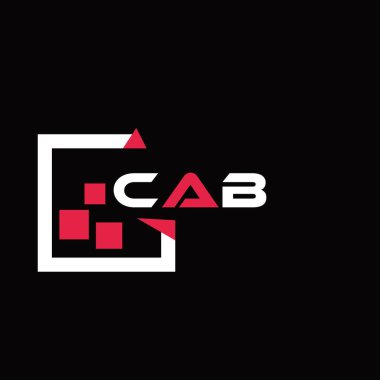 CAB yaratıcı minimalist harf logosu. CAB benzersiz vektör baş harfleri alfabe harf logosu tasarımı