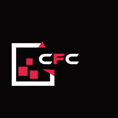 CFC yaratıcı minimalist harf logosu. CFC benzersiz vektör baş harfleri harf logosu tasarımı