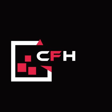 CFH yaratıcı minimalist harf logosu. CFH benzersiz vektör baş harfleri harf logosu tasarımı