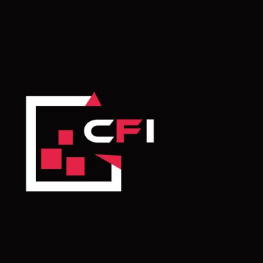 CFI yaratıcı minimalist harf logosu. CFI benzersiz vektör baş harfleri harf logosu tasarımı