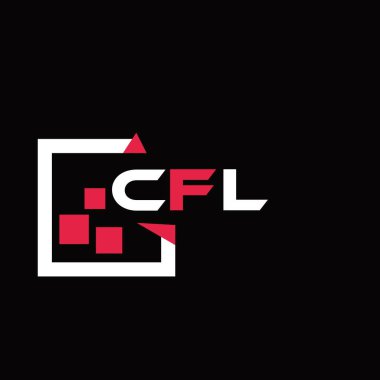 CFL yaratıcı minimalist harf logosu. CFL benzersiz vektör baş harfleri harf logosu tasarımı