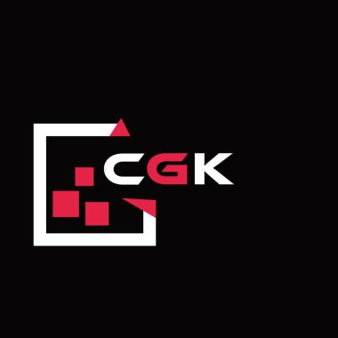 CGK yaratıcı minimalist harf logosu. CGK benzersiz vektör baş harfleri harf logosu tasarımı