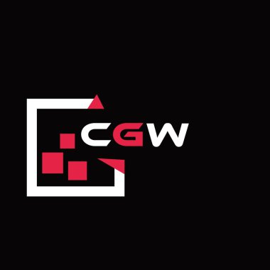 CGW yaratıcı minimalist harf logosu. CGW benzersiz vektör baş harfleri harf logosu tasarımı