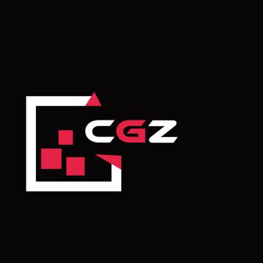CGZ yaratıcı minimalist harf logosu. CGZ benzersiz vektör baş harfleri harf logosu tasarımı