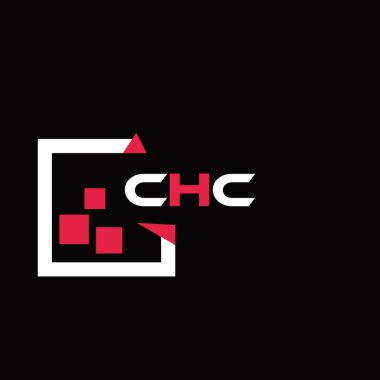 CHC yaratıcı minimalist harf logosu. CHC benzersiz vektör baş harfleri harf logosu tasarımı