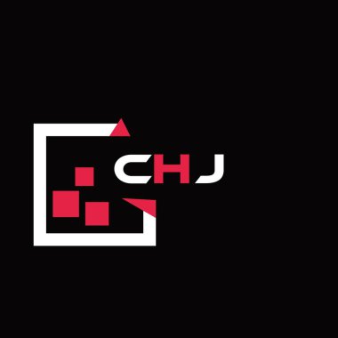 CHJ yaratıcı minimalist harf logosu. CHJ benzersiz vektör baş harfleri alfabe harfi logo tasarımı