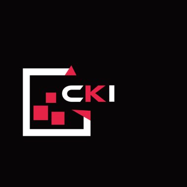 CKI yaratıcı minimalist harf logosu. CKI benzersiz vektör baş harfleri harf logosu tasarımı