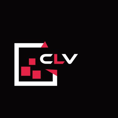 CLV yaratıcı minimalist harf logosu. CLV benzersiz vektör baş harfleri harf logosu tasarımı