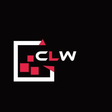 CLW yaratıcı minimalist harf logosu. CLW benzersiz vektör baş harfleri harf logosu tasarımı