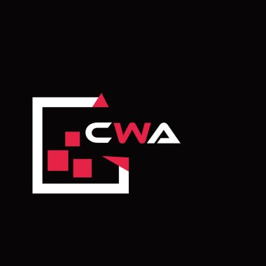 CWA yaratıcı minimalist harf logosu. CWA benzersiz vektör baş harfleri harf logosu tasarımı
