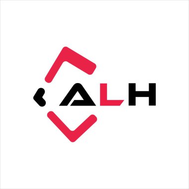 ALH yaratıcı minimalist harf logosu. ALH benzersiz vektör baş harfleri alfabe harfi logo tasarımı