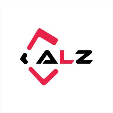 ALZ yaratıcı minimalist harf logosu. ALZ benzersiz vektör baş harfleri alfabe harfi logo tasarımı