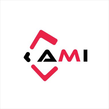 AMI yaratıcı minimalist harf logosu. AMI benzersiz vektör baş harfleri alfabe harf logosu tasarımı