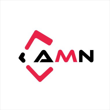 AMN yaratıcı minimalist harf logosu. AMN eşsiz vektör baş harfleri alfabe harf logosu tasarımı