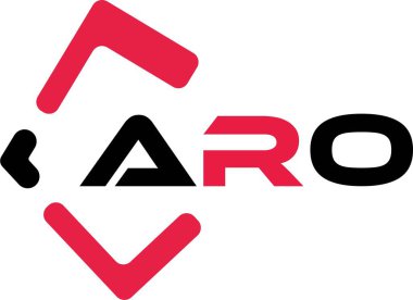 ARO yaratıcı minimalist harf logosu. ARO eşsiz vektör baş harfleri alfabe harfi logo tasarımı