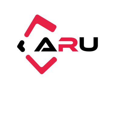 ARU 'nun yaratıcı minimalist harf logosu. ARU eşsiz vektör baş harfleri alfabe harf logosu tasarımı