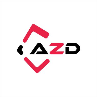 AZD yaratıcı minimalist harf logosu. AZD benzersiz vektör baş harfleri harf logosu tasarımı