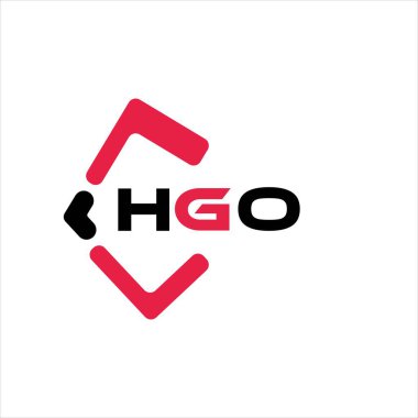 HGO yaratıcı minimalist harf logosu. HGO eşsiz vektör baş harfleri alfabe harf logosu tasarımı