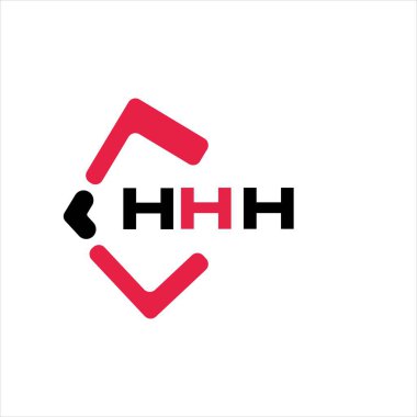 HHH yaratıcı minimalist harf logosu. HHH eşsiz vektör baş harfleri alfabe harfi logosu HHH yaratıcı minimalist harf logosu. HHH benzersiz vektör baş harfleri harf logosu tasarımı