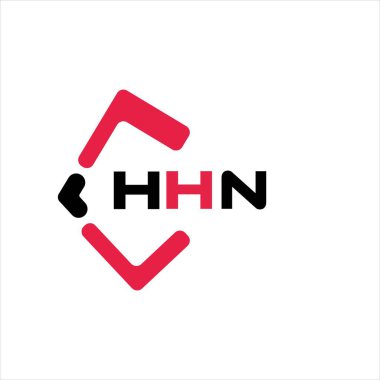 HHN yaratıcı minimalist harf logosu. HHN eşsiz vektör baş harfleri alfabe harfi logo tasarımı