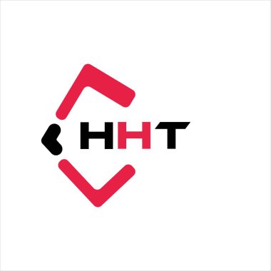 HHT yaratıcı minimalist harf logosu. HHT benzersiz vektör baş harfleri harf logosu tasarımı