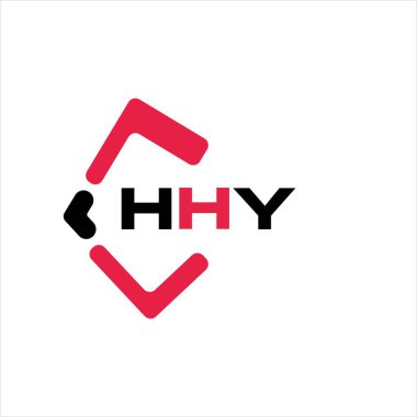 HHY yaratıcı minimalist harf logosu. HHY benzersiz vektör baş harfleri harf logosu tasarımı