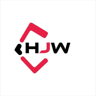 HJW yaratıcı minimalist harf logosu. HJW benzersiz vektör baş harfleri harf logosu tasarımı