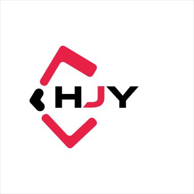HJY yaratıcı minimalist harf logosu. HJY benzersiz vektör baş harfleri harf logosu tasarımı